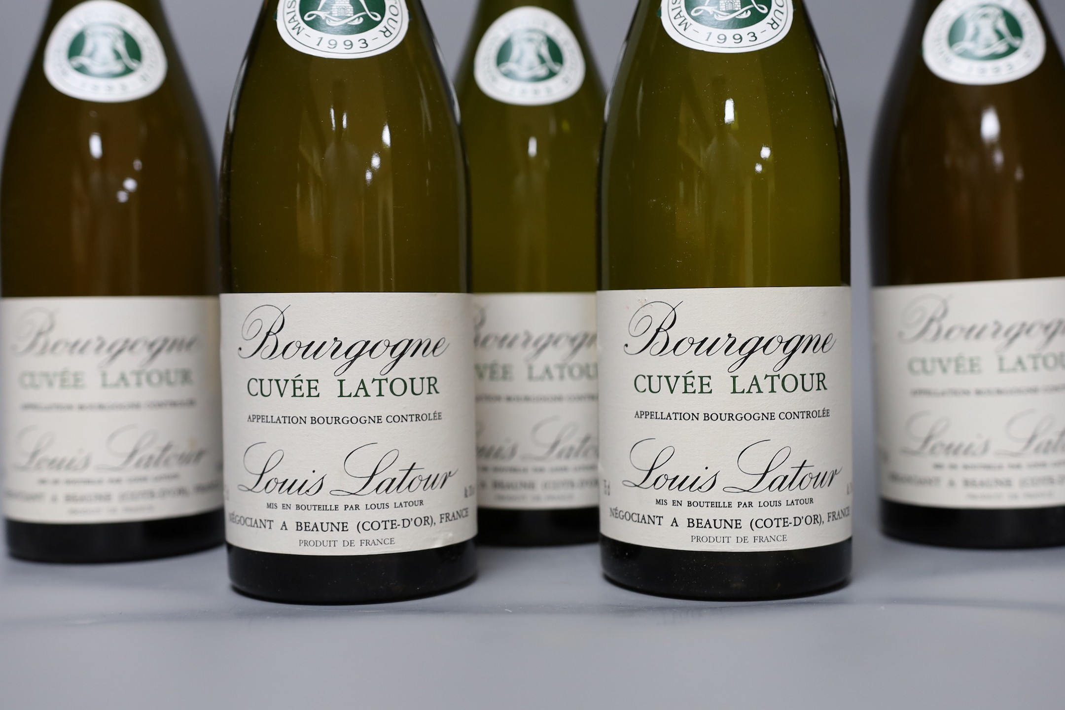 Five bottles of 1993 Bourgogne Blanc Cuvee Latour, together with a bottle of 1993 Givry (6)